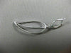 ESTATE .60CT DIAMOND 18KT WHITE GOLD 3D HANDCRAFTED OPEN LEAF HANGING EARRINGS
