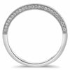.20CT DIAMOND 14KT WHITE GOLD 3D ROUND FILIGREE SEMI ETERNITY ANNIVERSARY RING