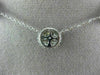 ESTATE 1.95CT DIAMOND 14KT WHITE GOLD FLOWER CLUSTER BY THE YARD NECKLACE #21596
