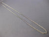 ANTIQUE LONG 14KT WHITE GOLD CLASSIC 2MM LINK CHAIN #27340