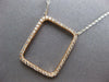 .35CT DIAMOND 14KT WHITE & ROSE GOLD CLASSIC OPEN SQUARE BY THE YARD NECKLACE