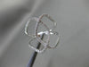 ESTATE WIDE .36CT DIAMOND 18KT WHITE GOLD OPEN DOUBLE INFINITY HOOP X LOVE RING