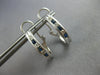.92CT DIAMOND & AAA SAPPHIRE 14K WHITE GOLD 3D CHANNEL UMBRELLA HANGING EARRINGS