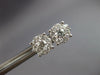 ESTATE LARGE .80CT DIAMOND 14KT WHITE GOLD 3D CLUSTER INVISIBLE STUD EARRINGS