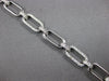 ESTATE WIDE & LONG 1.28CT DIAMOND 14K WHITE GOLD MULTI OVAL LINK TENNIS BRACELET