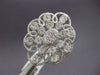 EXTRA LARGE 2.53CT DIAMOND 18KT WHITE GOLD MULTI FLOWER FILIGREE COCKTAIL RING