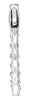 1.25CT AAA TSAVORITE 14KT WHITE GOLD 3D INSIDE OUT LUCIDA HOOP HANGING EARRINGS