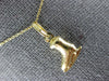 ESTATE 14KT YELLOW GOLD 3D HANDCRAFTED ICE SKATER CHARM PENDANT #25602