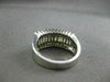 ANTIQUE WIDE 1.82CT DIAMOND BAGUETTE & ROUND 14KT W GOLD ANNIVERSARY RING #2137