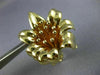 ESTATE LARGE TIFFANY & CO. 18KT YELLOW GOLD 3D CLASSIC FLOWER BROOCH PIN #26539