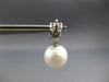 .50CT DIAMOND & AAA SAPPHIRE & SOUTH SEA PEARL 14KT WHITE GOLD FLOWER EARRINGS