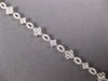 ESTATE 2.74CT DIAMOND 14KT WHITE GOLD ROUND 4 LEAF CLOVER FLOWER TENNIS BRACELET
