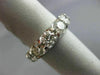 ESTATE LARGE 6.76CT ROUND DIAMOND PLATINUM 3D ETERNITY WEDDING ANNIVERSARY RING