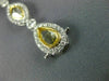LARGE 13.95CT WHITE & FANCY YELLOW DIAMOND 18KT TWO TONE GOLD 3D TENNIS BRACELET