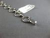 LARGE .55CT DIAMOND 14KT WHITE GOLD 3D CIRCLE OF LIFE GRADUATING TENNIS BRACELET
