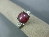 4.17CT DIAMOND & AAA STAR RUBY SAPPHIRE 14K WHITE GOLD 3D ENGAGEMENT RING #26564
