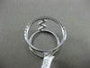 ESTATE WIDE .67CT ROUND DIAMOND 18KT WHITE GOLD 3D ZIG ZAG DOUBLE ROW FUN RING
