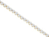 ESTATE 2.0CT DIAMOND 14KT YELLOW GOLD 3D CLASSIC ROUND FILIGREE TENNIS BRACELET