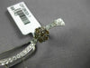 EXTRA LARGE 4.51CT WHITE & CHOCOLATE FANCY DIAMOND 18KT WHITE GOLD FLOWER BROOCH