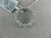 ESTATE .87CT DIAMOND 18KT WHITE GOLD 3D CIRCLE OF LIFE JOURNEY FLOATING PENDANT
