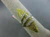ESTATE EXTRA LARGE 3.30CT DIAMOND 18K WHITE & YELLOW GOLD MARQUISE COCKTAIL RING