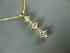 ESTATE .54CT DIAMOND 14KT YELLOW GOLD CLASSIC PAST PRESENT FUTURE PENDANT #16729