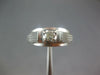 ESTATE .25CT DIAMOND 14KT WHITE GOLD 3D CLASSIC ROUND MENS RING