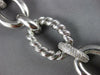 LARGE & LONG 1.05CT DIAMOND 18KT 2 TONE GOLD OVAL LINK TOGGLE ITALIAN BRACELET