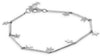 ESTATE .42CT DIAMOND 14KT WHITE GOLD 3D MULTI STAR BY THE YARD FUN BRACELET