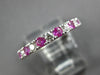 .86CT DIAMOND & AAA PINK SAPPHIRE 18KT WHITE GOLD SEMI ETERNITY ANNIVERSARY RING