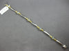 1.37CT DIAMOND & AAA AQUAMARINE 14KT 2 TONE GOLD OVAL & ROUND 3 STONE BRACELET