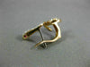 ESTATE .42T DIAMOND & AAA RUBY 18KT ROSE GOLD 3D SNAKE FUN HANGING EARRINGS
