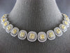 GIA LARGE & LONG 51.09CT WHITE & FANCY YELLOW DIAMOND 18KT 2 TONE GOLD NECKLACE