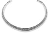 LARGE 21.29CT DIAMOND 18KT WHITE GOLD BAGUETTE ETERNITY CHANNEL TENNIS NECKLACE