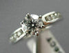ESTATE WIDE .91CT ROUND DIAMOND 14KT WHITE GOLD SOLITAIRE ENGAGEMENT RING #21702