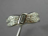 ANTIQUE 1.58CT OLD MINE DIAMOND PLATINUM DOUBLE WAVE ETERNITY FUN RING #18829