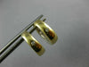 .08CT DIAMOND 18KT 2 TONE GOLD MATTE & SHINY REVERSIBLE HUGGIE EARRINGS #26692