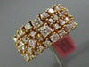 ESTATE WIDE 5.32CT PINK DIAMOND 18K ROSE GOLD MULTI ROW WEDDING ANNIVERSARY RING