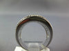 LARGE 3.43CT DIAMOND & AAA SAPPHIRE 14K WHITE GOLD MULTI ROW MULTI WAVE FUN RING