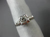 ANTIQUE .40CT OLD MINE DIAMOND 18KT WHITE GOLD SOLITAIRE ENGAGEMENT RING #21616