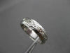 ANTIQUE 14KT WHITE GOLD 3D FLORAL FILIGREE WEDDING ANNIVERSARY RING 5mm #18934
