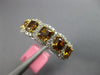 2.43CT WHITE & INTENSE FANCY ORANGE DIAMOND 18KT 2 TONE GOLD 3D ANNIVERSARY RING