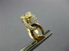 WIDE .7CT DIAMOND 18K YELLOW GOLD OVAL MULTI LINK SEMI ETERNITY ANNIVERSARY RING