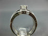 LARGE 2.0CT DIAMOND 14KT WHITE GOLD ROUND WEDDING ENGAGEMENT INSERT RING SET 302