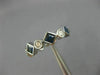 ESTATE 2CT ROUND DIAMOND & AAA SAPPHIRE 14K WHITE GOLD ETERNITY ANNIVERSARY RING