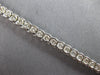 ESTATE 4.0CT DIAMOND 14KT WHITE GOLD 3D ROUND SEMI BEZEL CHANNEL TENNIS BRACELET