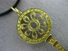 ESTATE LARGE 2.50CT FANCY YELLOW DIAMOND 18K YELLOW GOLD KEY TO MY HEART PENDANT
