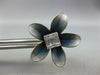 LARGE .33CT DIAMOND & BLUE ENAMEL 18KT YELLOW GOLD SQUARE FLOWER STUD EARRINGS