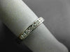 ESTATE WIDE .35CT DIAMOND 14K WHITE GOLD 8 STONE CHANNEL ANNIVERSARY RING #22943