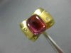 ESTATE LARGE 5.15CT DIAMOND & AAA TOURMALINE 14K YELLOW GOLD COCKTAIL RING 17219